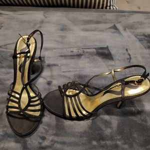 Heels, dressy black open toe